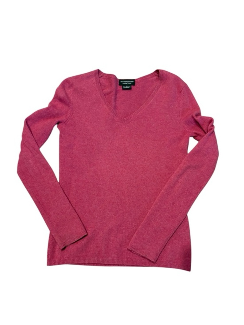 Sutton studio pink cashmere sweater